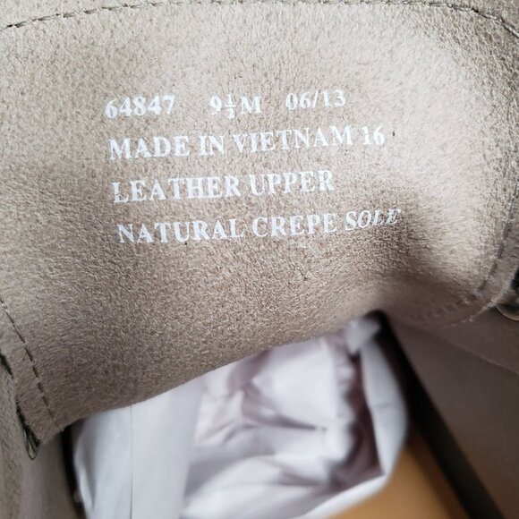 Clarks Originals Wedge Ankle Boots 9.5 Tan Suede Lace Up Chukka Desert Booties - Picture 8 of 10